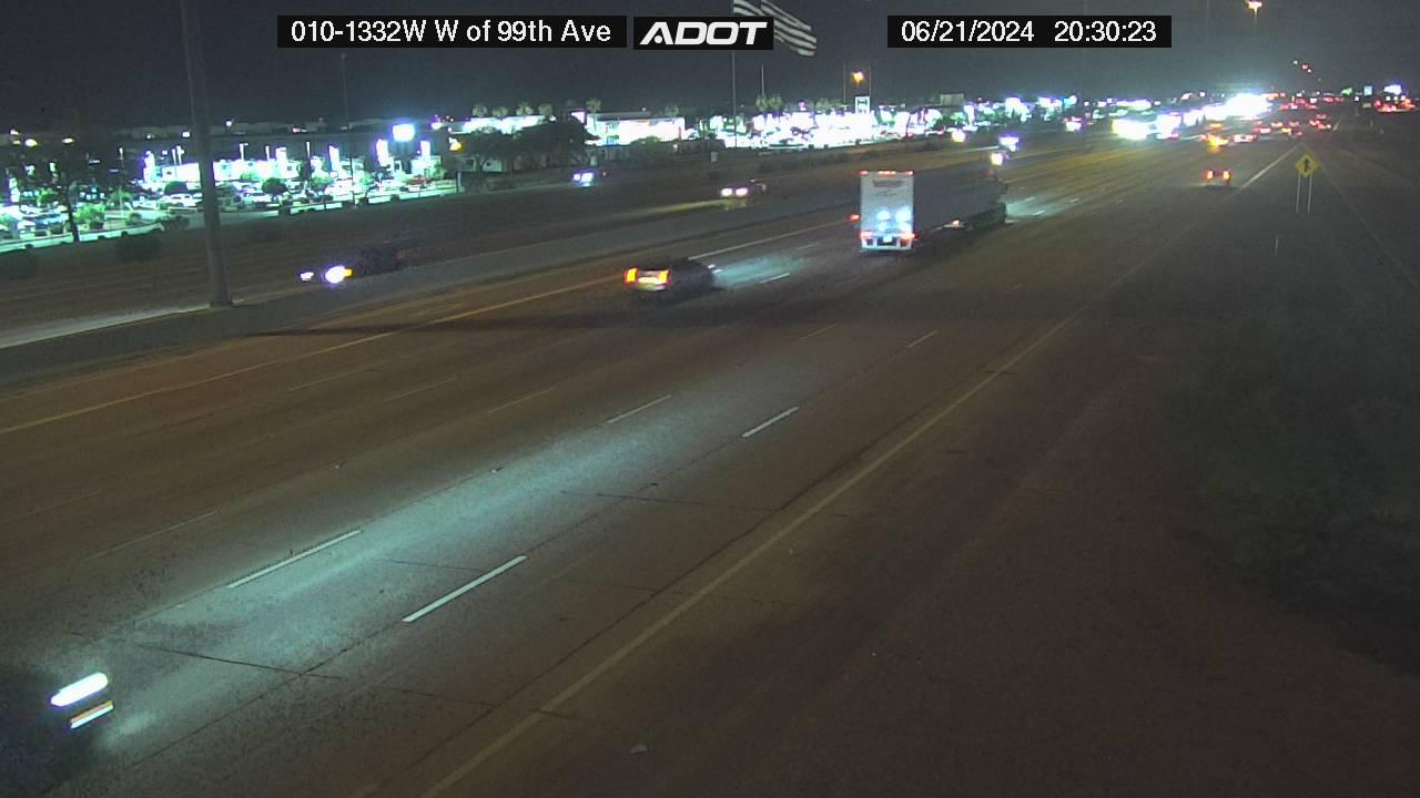 Traffic Cam Avondale › West: I-10 WB 133.20 @99th Ave Player