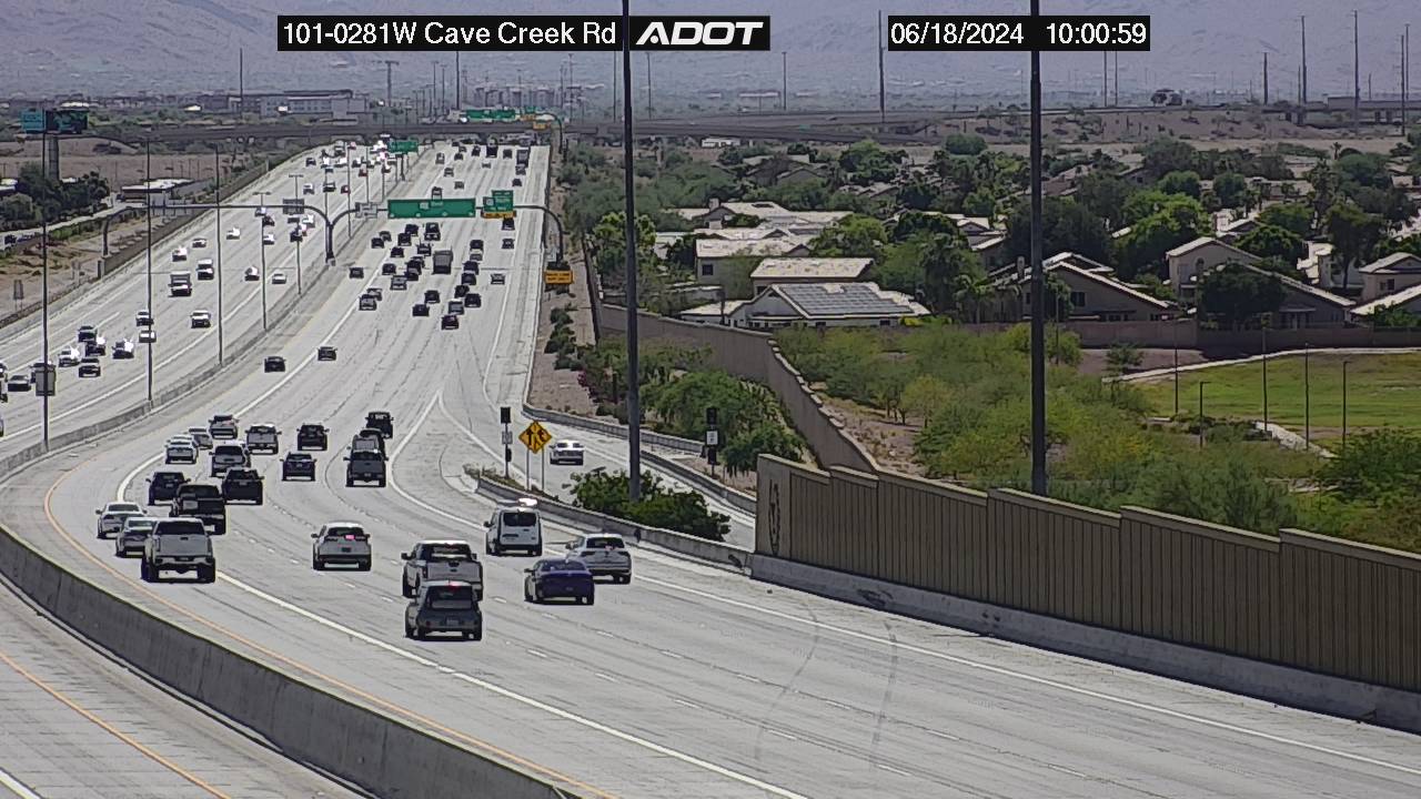 Traffic Cam L-101 WB 28.19 @Cave Creek -  Westbound Player