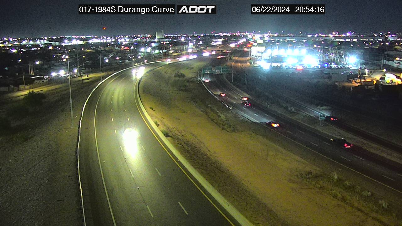 Traffic Cam I-17 SB 198.43 @Durango Curve -  Southbound Player
