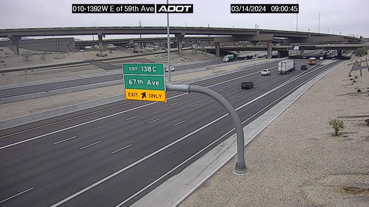 Traffic Cam Phoenix: I-10W and 59th Ave Player