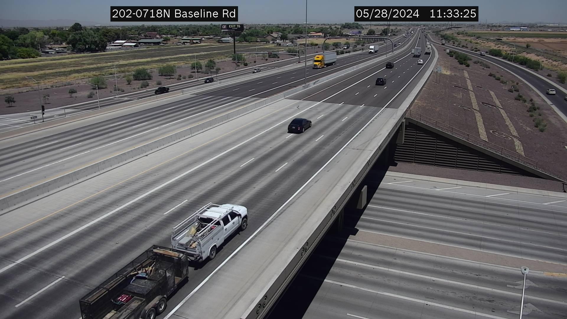 Phoenix › West: L-202 WB 71.81 @Baseline Traffic Camera