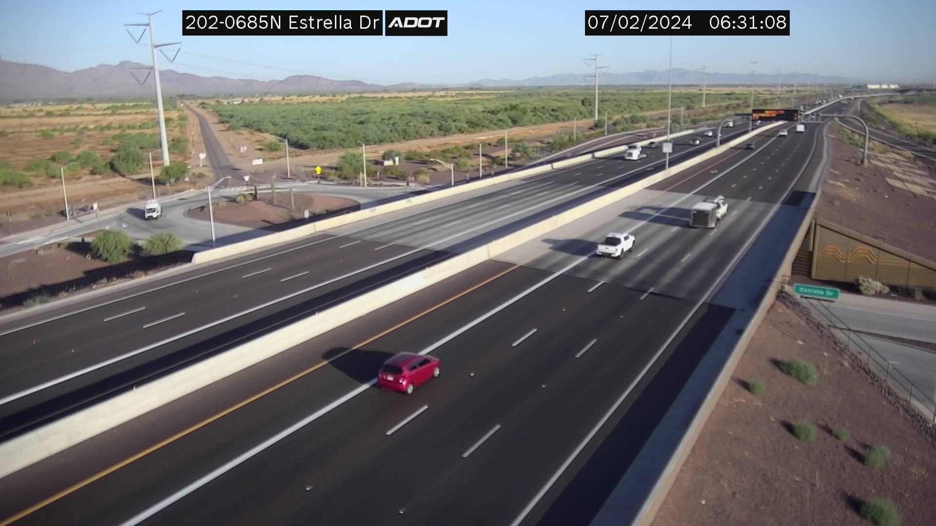 Phoenix › West: L-202 WB 68.53 @Estrella Dr Traffic Camera