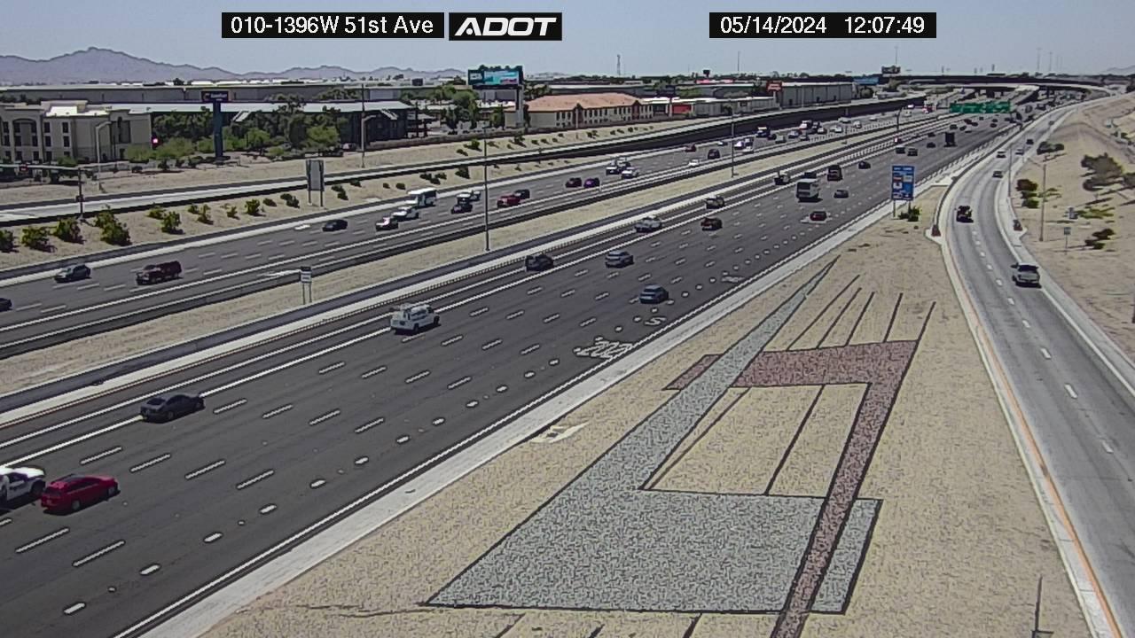 Traffic Cam Phoenix: I-10W and 51th Ave Player