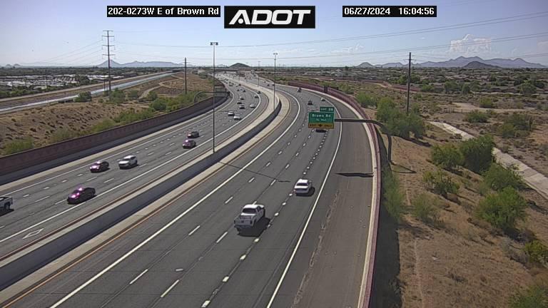 Ashley Heights › West: SR-202 WB 27.30 @E of Brown Rd Traffic Camera