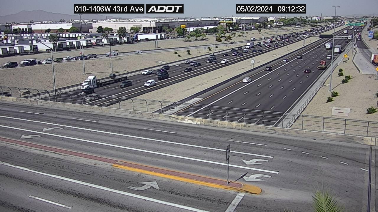 Phoenix › West: I-10 WB 140.60 @43rd Ave Traffic Camera