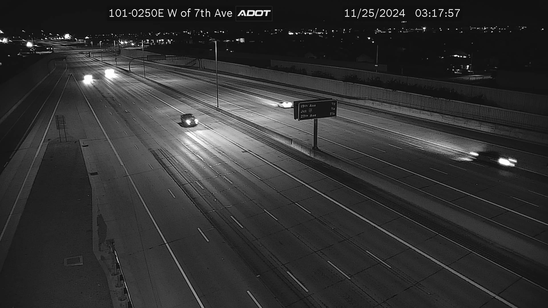 Phoenix › East: I-101 EB 25.00 @W of 7th Ave Traffic Camera