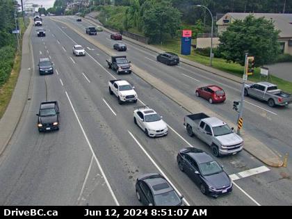 Hwy-7 at Hwy-11 approaching Mission, looking west. (elevation: 23 metres) Traffic Camera