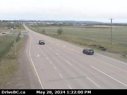 Traffic Cam Hwy-97 at Dangerous Goods Route, west of Dawson Creek, looking east. (elevation: 679 metres) Player