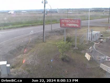 Traffic Cam Hwy-97 at Dangerous Goods Route, west of Dawson Creek, looking north. (elevation: 679 metres) Player