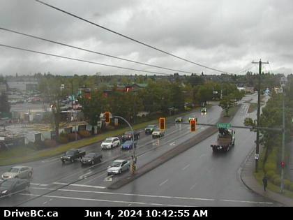 Hwy-10 at 200th St in Langley, looking north. (elevation: 18 metres) Traffic Camera
