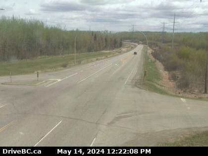 Traffic Cam Hwy-97 (John Hart Hwy) at Mason-Semple Rd, looking east. (elevation: 803 metres) Player