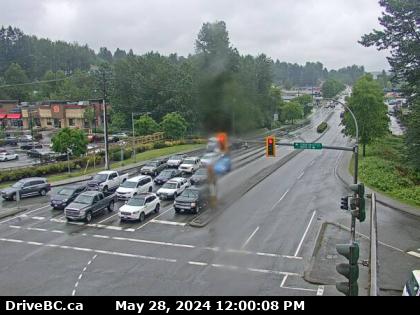 Hwy-7 at Hwy-11 approaching Mission, looking east. (elevation: 23 metres) Traffic Camera