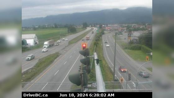 Traffic Cam Chilliwack › East: Hwy 1 at Evans Road overpass near - looking east Player