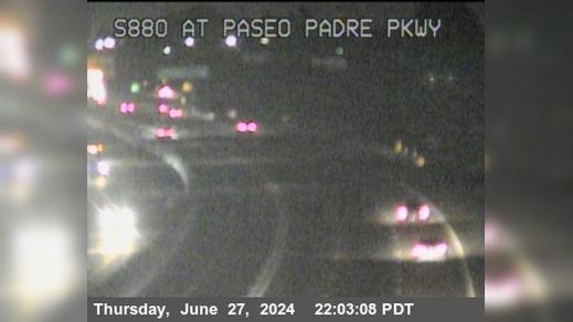 Fremont › South: TVB12 -- I-880 : AT PASEO PADRE PKWY Traffic Camera
