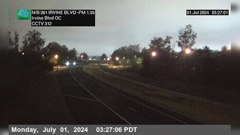 Lower Peters Canyon › North: SR-261 : 70 Meters South of Irvine Boulevard Overcross Traffic Camera
