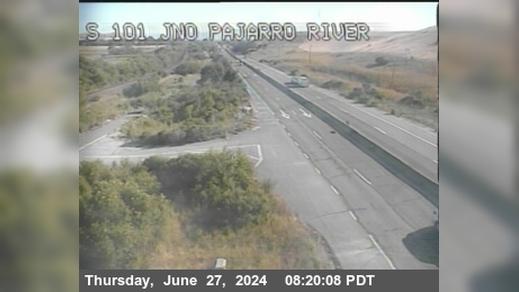 Traffic Cam Sargent › South: TVB60 -- US-101 : BEFORE PAJARRO RIVER BR Player