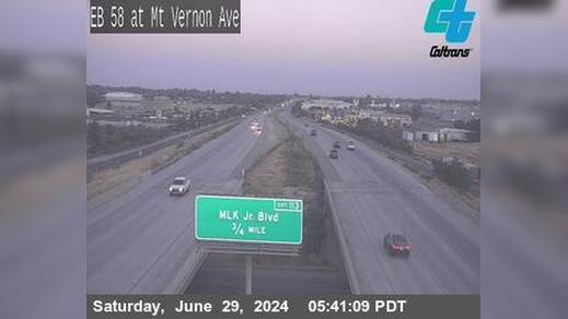 Traffic Cam Bakersfield › West: KER-58-VERNON AVE Player