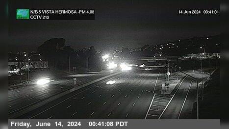 San Clemente › North: I-5 : Vista Hermosa Traffic Camera