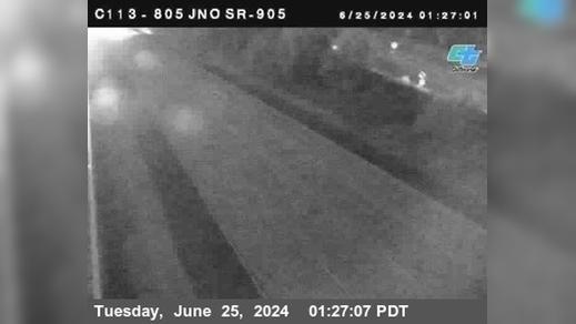 San Diego: C113) I-805 : Just North Of SR-905 Traffic Camera