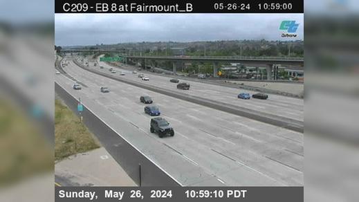 Grantville › East: C209) I-8 : Fairmont B Traffic Camera