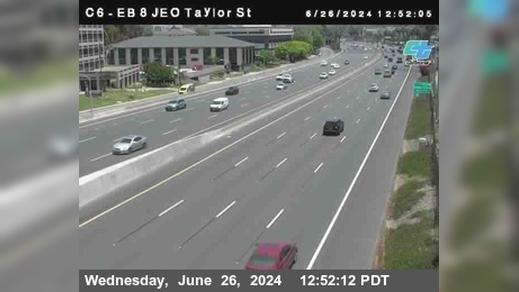 Traffic Cam Mission Hills › East: C006) I-8 : Just East Of Taylor Player
