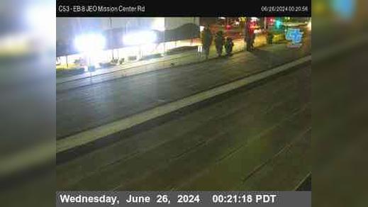 Mission Valley › East: C 053) I-8 : Just East Of Mission Center Road Traffic Camera