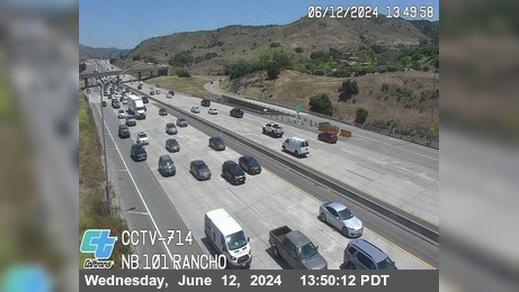 Traffic Cam Thousand Oaks › North: US-101 : (714) Rancho Road Player
