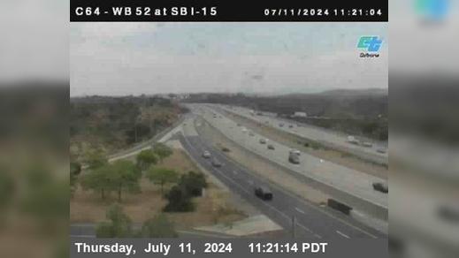 San Diego › West: C064) SR-52 : I-15 Traffic Camera