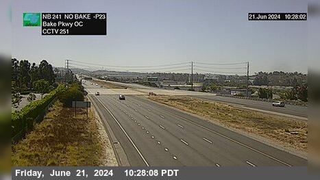 Foothill Ranch › North: SR-241 : 310 Meters North of Bake Parkway Overcross Traffic Camera