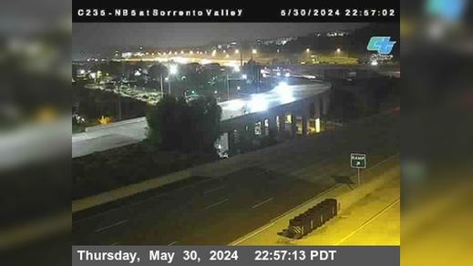 Torrey Pines › North: C235) I-5 : Just South Of Sorrento Valley Road Traffic Camera