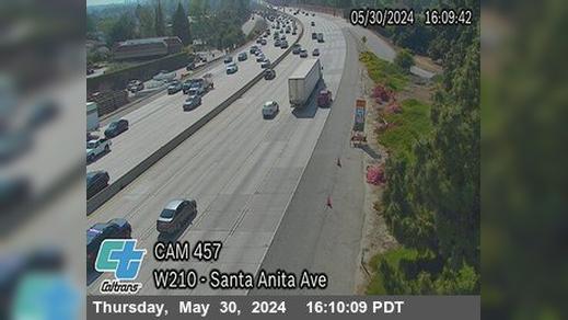 Traffic Cam Arcadia › West: I-210 : (457) Santa Anita Ave Player