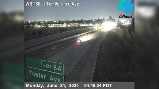 Locans › West: FRE-180-AT TEMPERANCE AVE Traffic Camera
