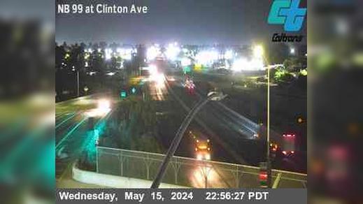 Fresno › North: FRE-99-AT CLINTON AVE Traffic Camera
