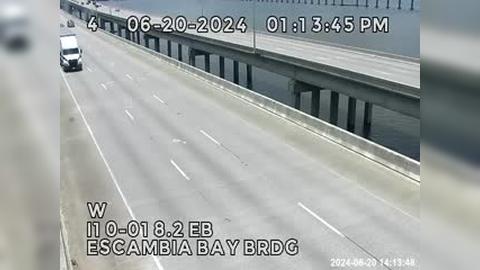 Traffic Cam Lora Point: I10-MM 018.2EB-Escambia Bay Bridge Player