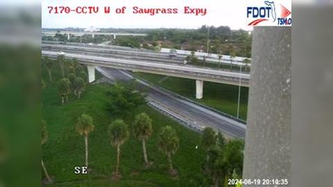Traffic Cam Sunrise: I-75 W of Sawgrass Expy Player