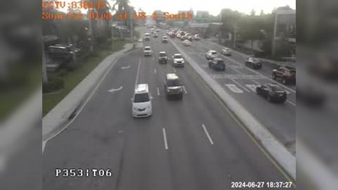 Traffic Cam Fort Lauderdale: Sunrise Blvd at US-1 South Player