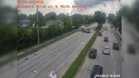 Traffic Cam Plantation: Broward Blvd at W 46th Avenue Player