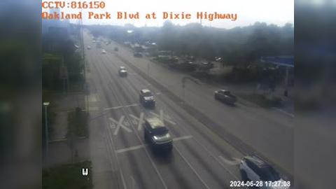 Traffic Cam Oakland Park: Blvd at Dixie Highway Player