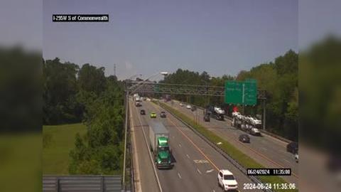 Jacksonville: I-295 W S of Commonwealth Ave Traffic Camera