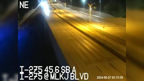 Tampa Heights: I-275 at M L K Jr Blvd Traffic Camera