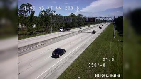 Traffic Cam Canaveral Acres: I-95 @ MM 203.8 NB Player