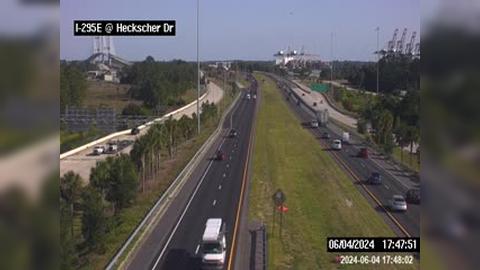 Traffic Cam Jacksonville: I-295 E at Heckscher Dr Player