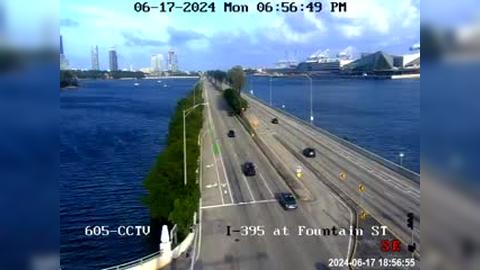 Miami Beach: I-395 at Fountain Street Traffic Camera