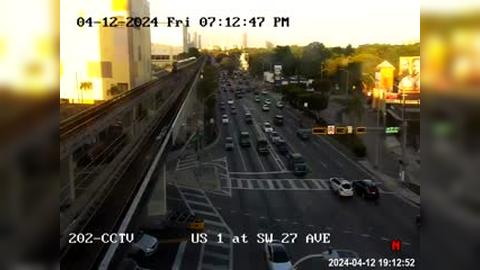 Miami: US-1 at Southwest 27th Avenue Traffic Camera