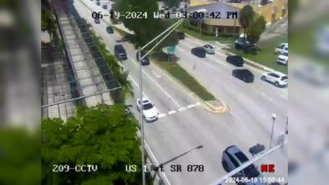 Traffic Cam South Miami: US-1 at SR-878 Player