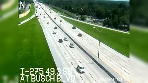 Sulphur Springs: I-275 at Busch Blvd Traffic Camera