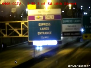 Traffic Cam I-95 S of SW 10th St Player