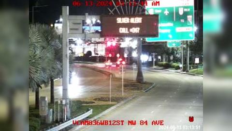 Traffic Cam Doral: WB NW 12 ST @ NW 87 AV Player