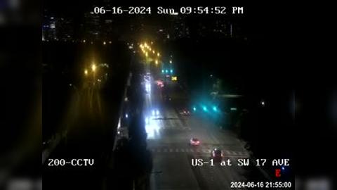 Traffic Cam Miami: US-1 at Southwest 17th Avenue Player