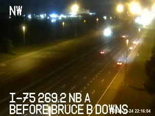 Traffic Cam I-75 NB before Bruce B Downs Player